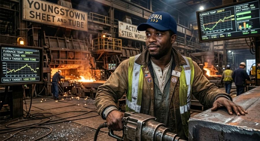 Furnace at 2,850° — the literal lots of work, every shift.